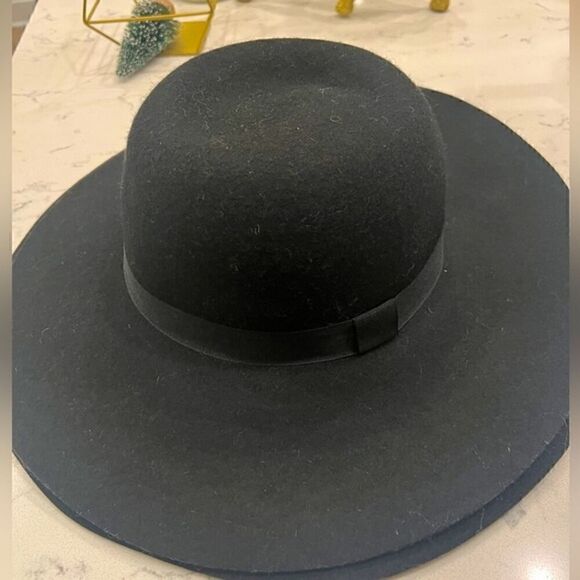 New INC INTERNATIONAL CONCEPTS Wool Felt Floppy Hat black - Picture 3 of 4